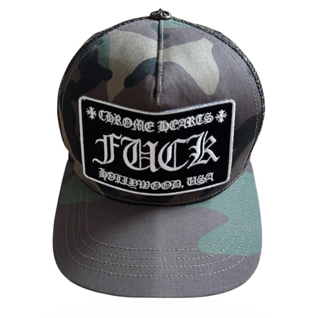 크롬하츠 FUCK 할리우드 카모 볼캡