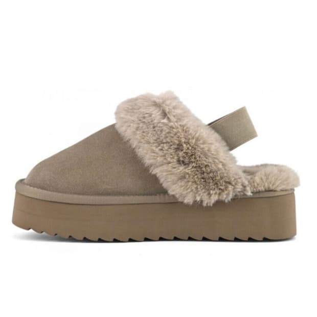 컬러스오브캘리포니아-소가죽 어그 밴드슬리퍼 240