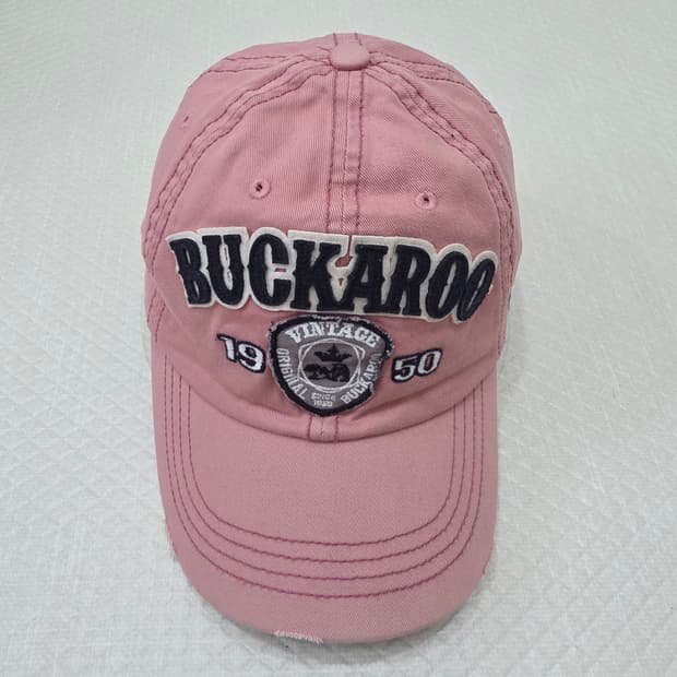 [프립]F/버커루(BUCKAROO) 빈티지 핑크 볼캡 모자