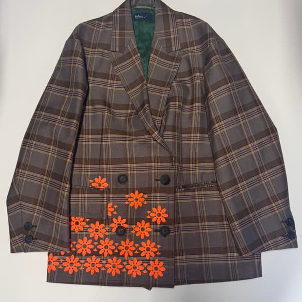 정품!! 컬러 Kolor 20ss 플라워 울 자켓 일본빈티지