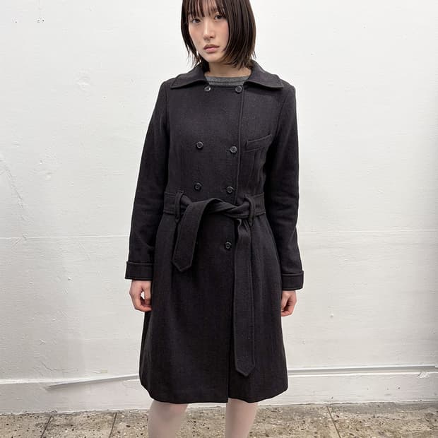 바네사 브루노 벨티드 더블 코트