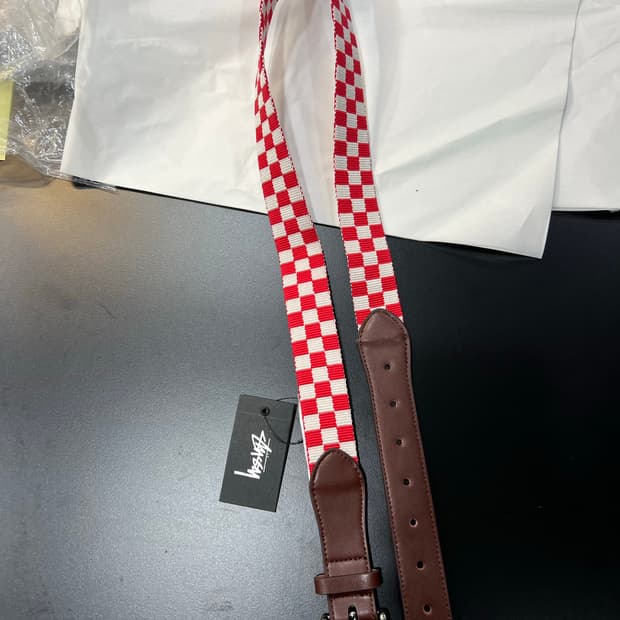 스투시 아카이빙 체커벨트