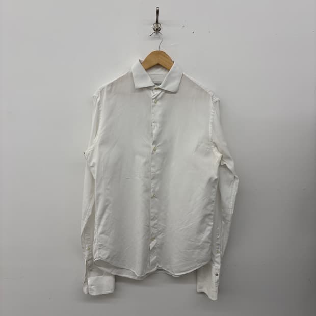 아르마니 화이트 셔츠 긴팔 남성 L