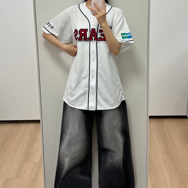 두산베어스 정수빈 마킹 야구 홈 유니폼 105