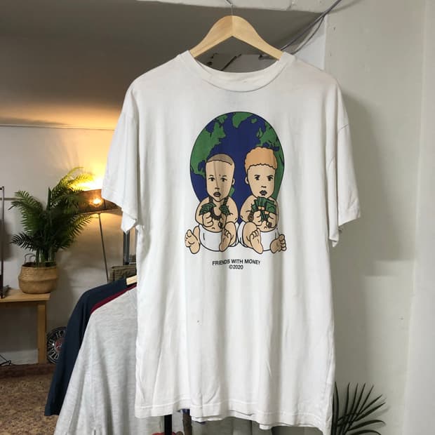 Friends Money white T-shirts