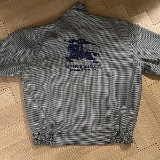 버버리 빈티지 블루종 자켓