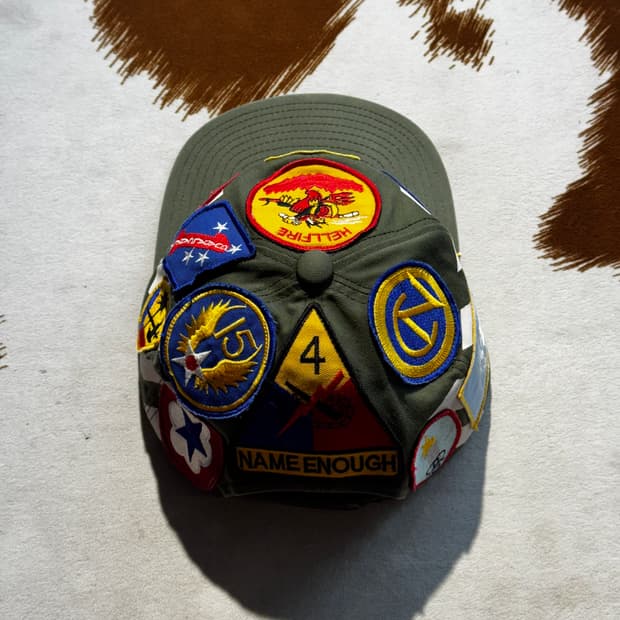 오프화이트 밀리터리 패치 캡 (OS) 카키