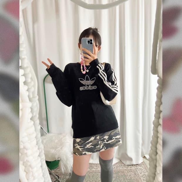 카모 미니 스커트