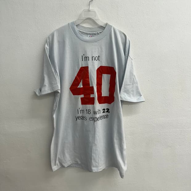 90s made usa Hanes 헤인즈 40 빈티지 티셔츠 xl