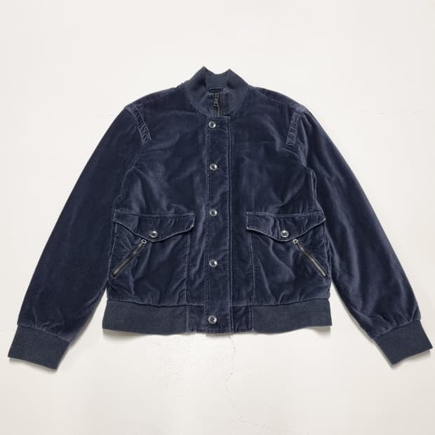 ARMANI EXCHANGE 벨루어 블루종 점퍼 - M