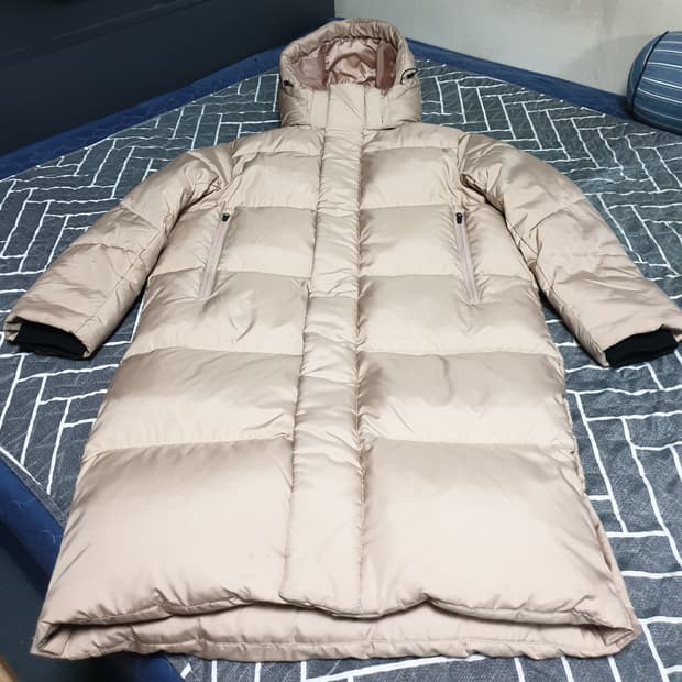 FRJ 오버사이즈 거위털 롱패딩 베이지 (95)