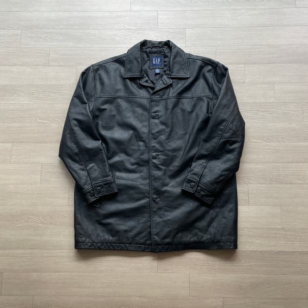90s 올드갭 레더 카코트 gap carcoat
