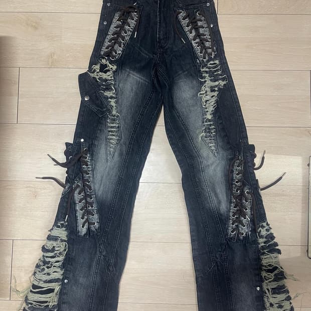 insain ss26 darkfin mudwash denim