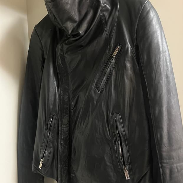 릭오웬스 램스킨 레더 재킷