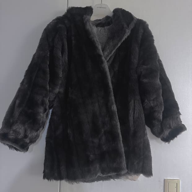 90s paris vintage fur gray 38