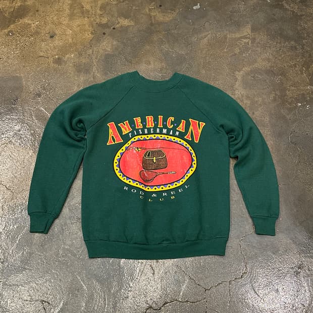 Vintage American Fisherman 스웻셔츠 L