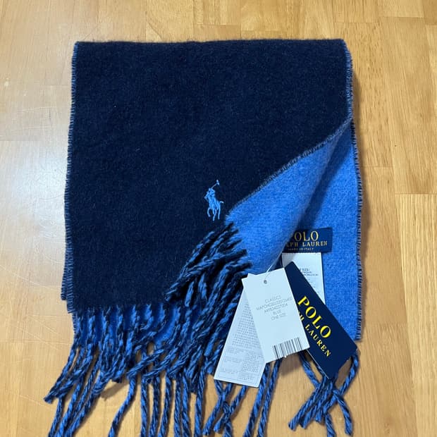 (새상품) 폴로 랄프로렌 양면 울 머플러 목도리