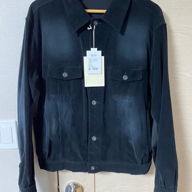 [2] 폴리테루 페이디드 트러커 자켓 코듀로이 블랙