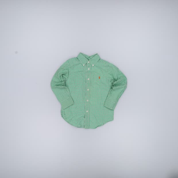 4T 폴로 키즈 체크셔츠 0403H1