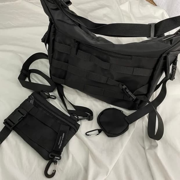 테크웨어 메신저백 (미니백 파우치 포함)