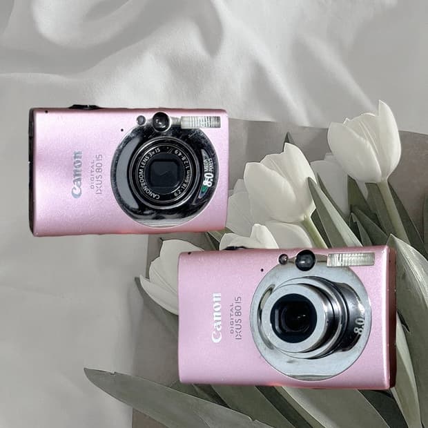딸기우유,리사픽) 캐논 IXUS 80 디카 빈티지 익서스 ixy 익시