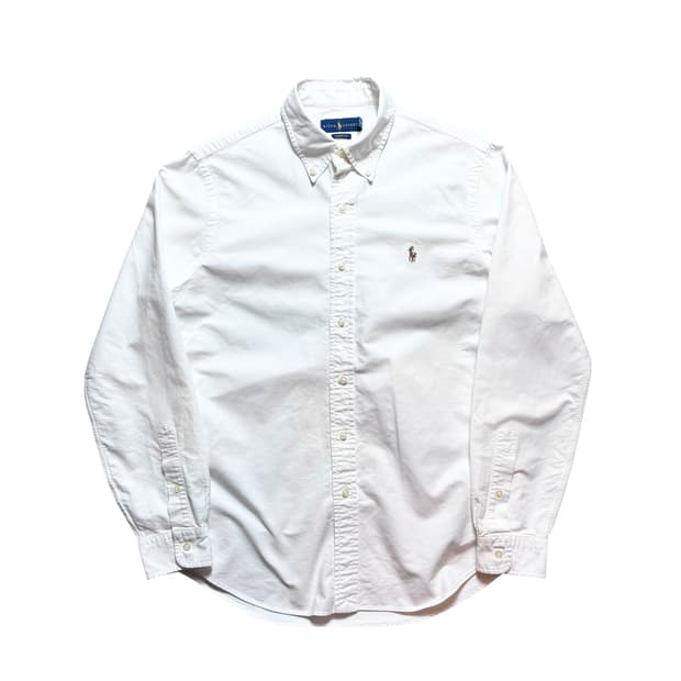 폴로 옥스퍼드면 화이트 셔츠