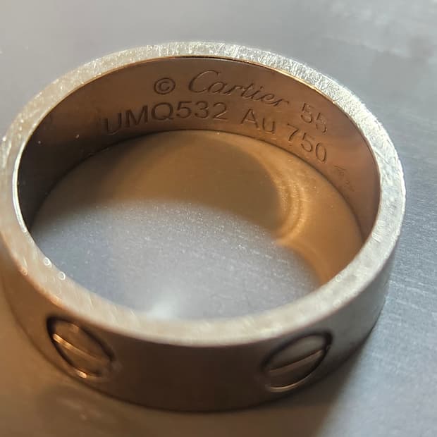 까르띠에 러브 웨딩밴드 화이트골드 55