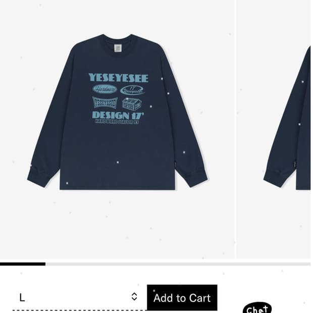 예스아이씨 Hardware L/S Light Navy 