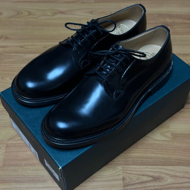 [새제품] 처치스 섀넌 블랙 더비 슈즈 UK 7.5G