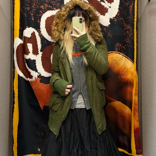 일본빈티지 디테일 야상패딩