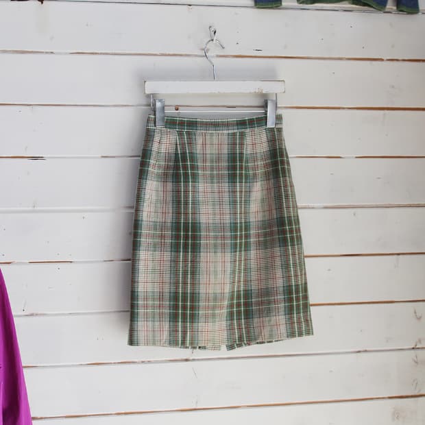 EAST BOY 체크 스커트 (여성용 23.5)