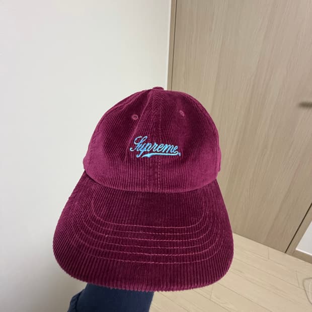 슈프림 코듀로이 이태리 메이드 볼캡 모자