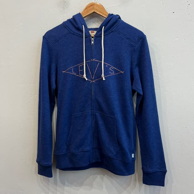 리바이스 로고 후드집업 S