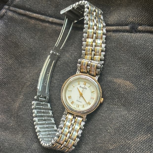 vintage rogadis metal watch