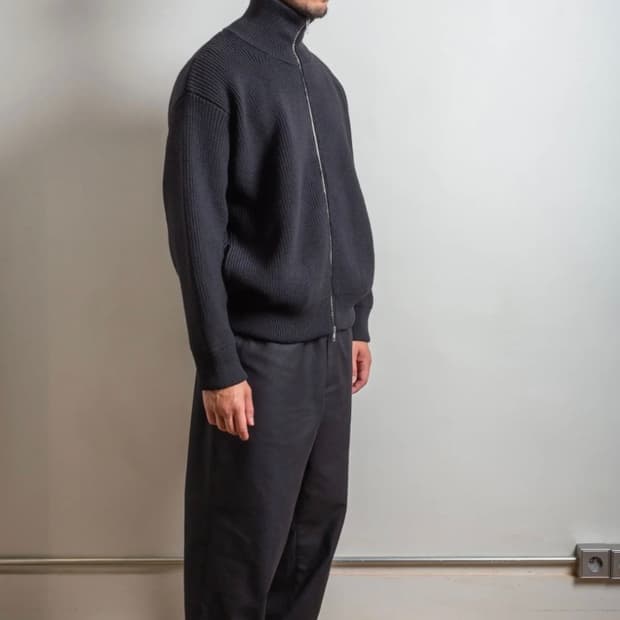 Stein 슈테인 오버사이즈드 드라이브 니트 집업 자켓