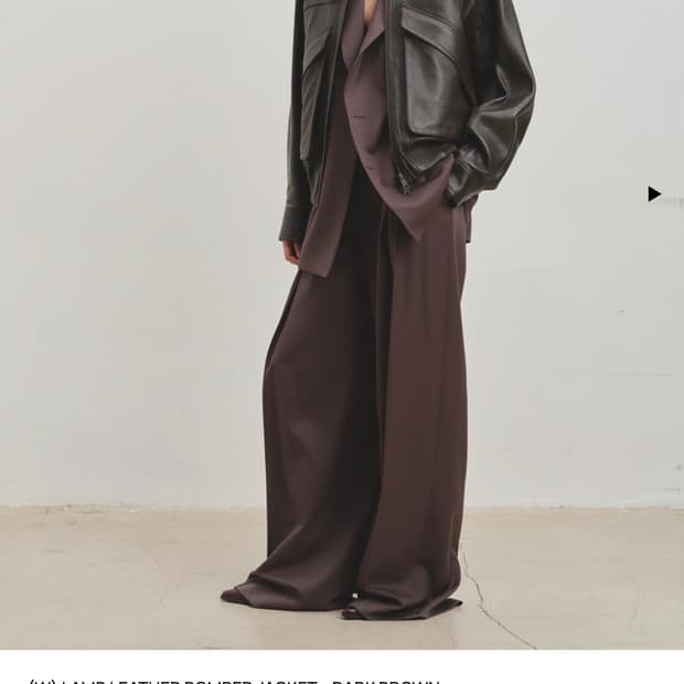 Tonywack LAMB LEATHER BOMBER JACKET
