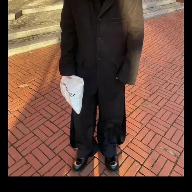 mngu 19fw 오버 울 블레이저 자켓  M