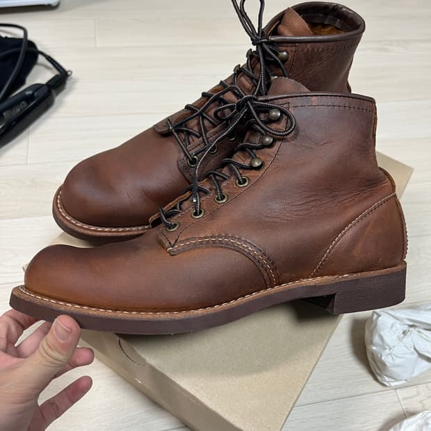 택포28) 레드윙 3343 블랙스미스 7.5D 255