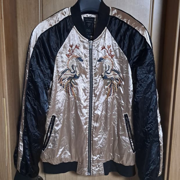 게스 패딩 봄버자켓 XS