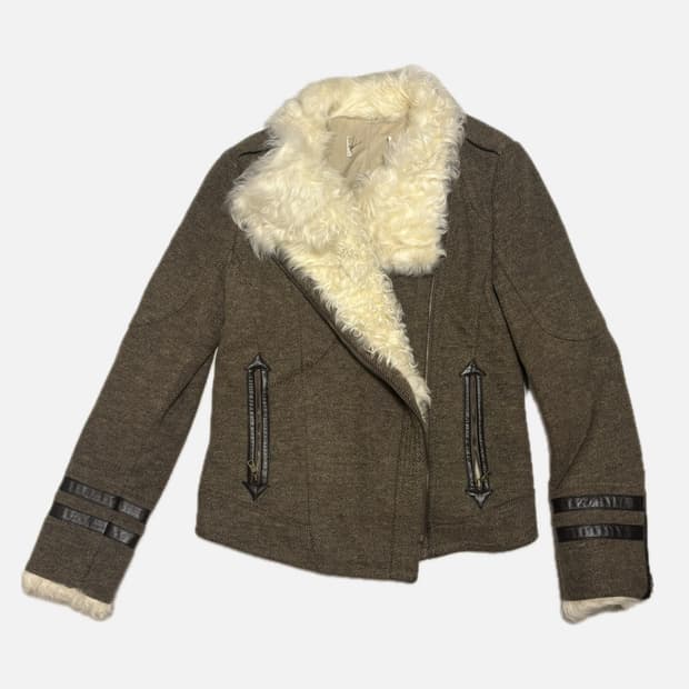 빈티지 브라운 무스탕