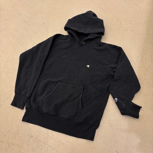 챔피온 리버스위브 스몰로고 후드티