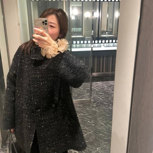 저널스탠다드 트위드 코트 (italy 원단/made in japan)