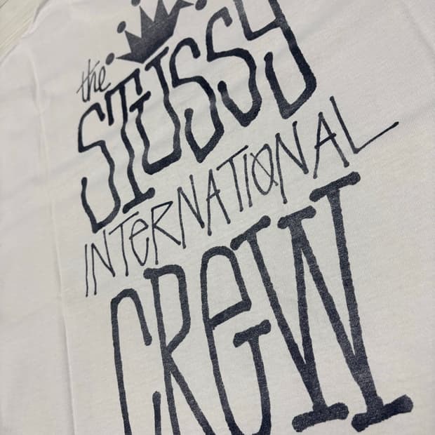 Stussy 스투시 인터내셔널 크루 빈티지 티셔츠 XL