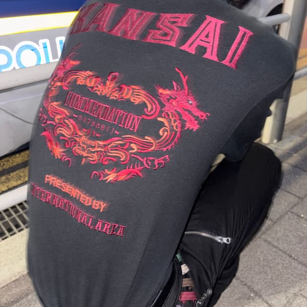 Kansai Yamamoto Embroidery Polo Shirt