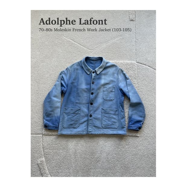 아돌프라퐁 70-80s 몰스킨 프렌치 자켓 (103-105)