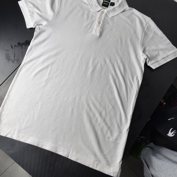 HUGO BOSS 반팔 폴로티 화이트