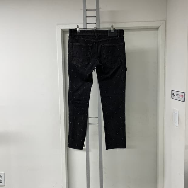 돌체앤가바나 흑청 디테일 데님 팬츠 46