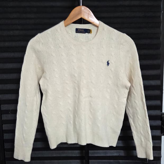 (정품) [폴로 랄프로렌] 울 캐시미어 케이블 니트 | 00133