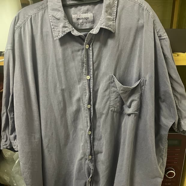 [M] 이얼즈어고 코튼드릴 커버러블 셔츠 라벤더