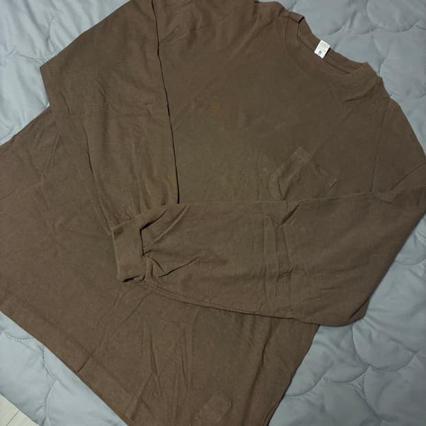 [XL] ends and means 엔드앤즈민즈 포켓 롱슬리브 브라운